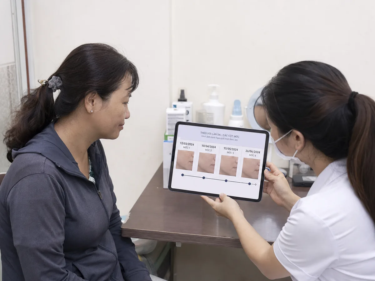 Theo dõi thay đổi theo mốc tại phòng khám Avo Medical.