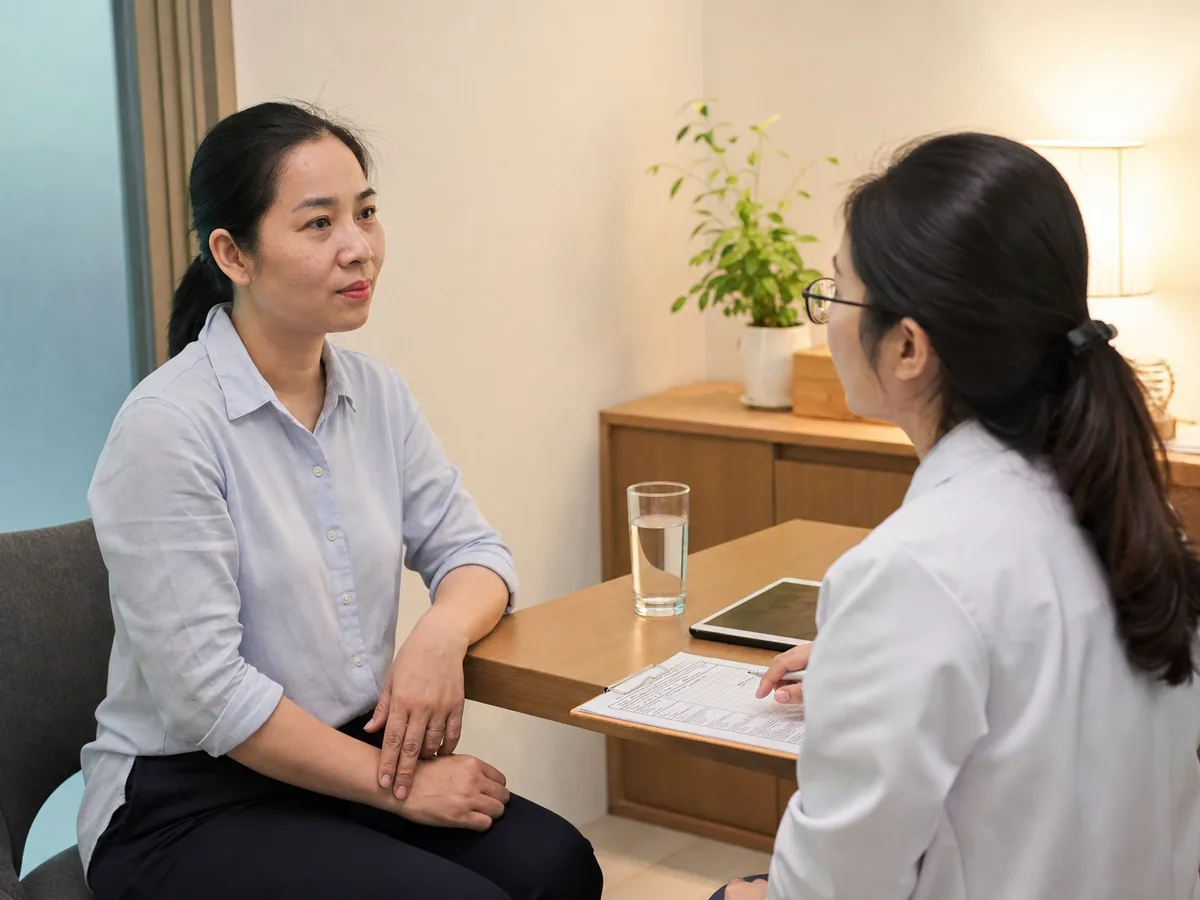 Không gian tư vấn riêng tư tại phòng khám Avo Medical.