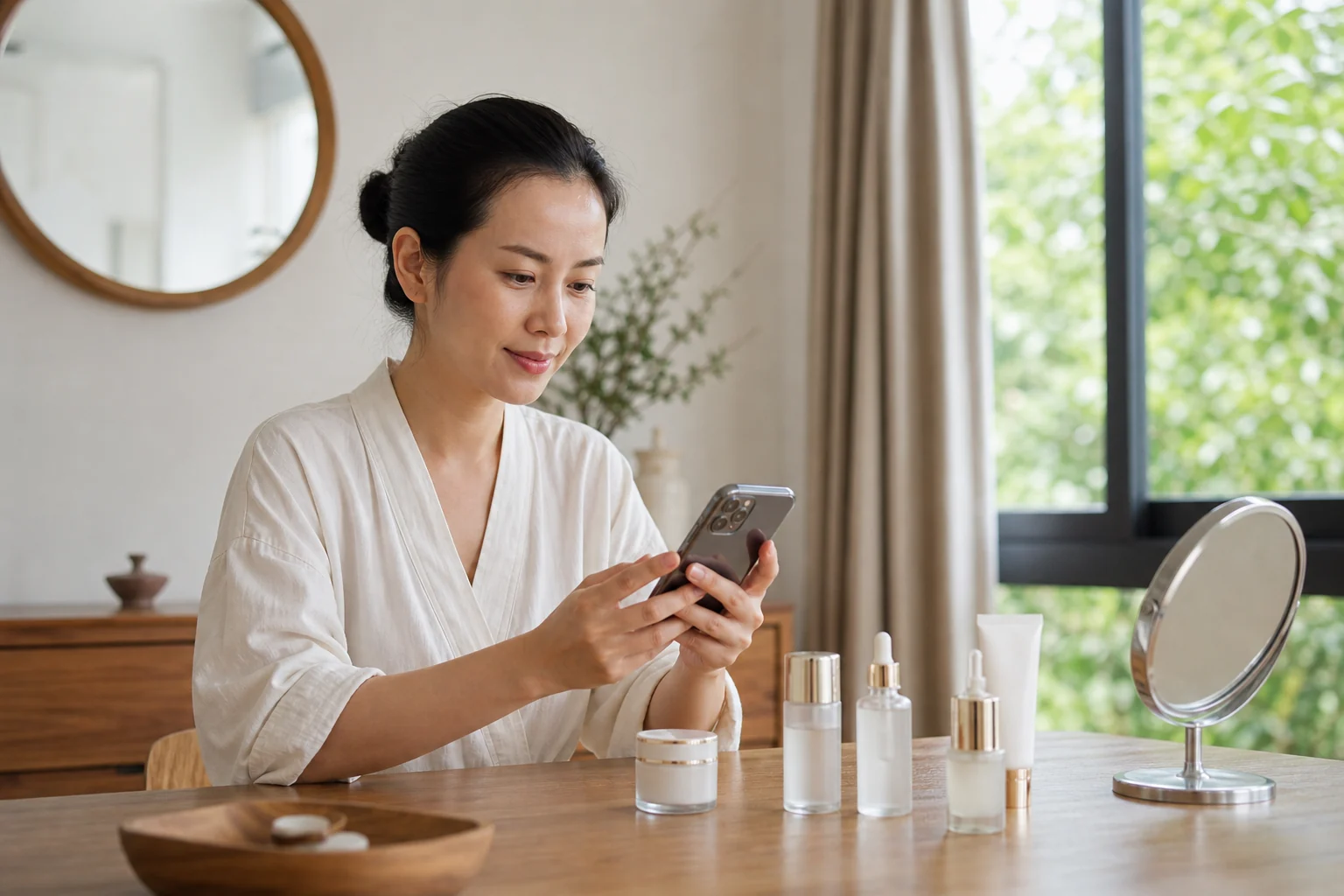 Khách hàng chăm sóc tại nhà sau điều trị