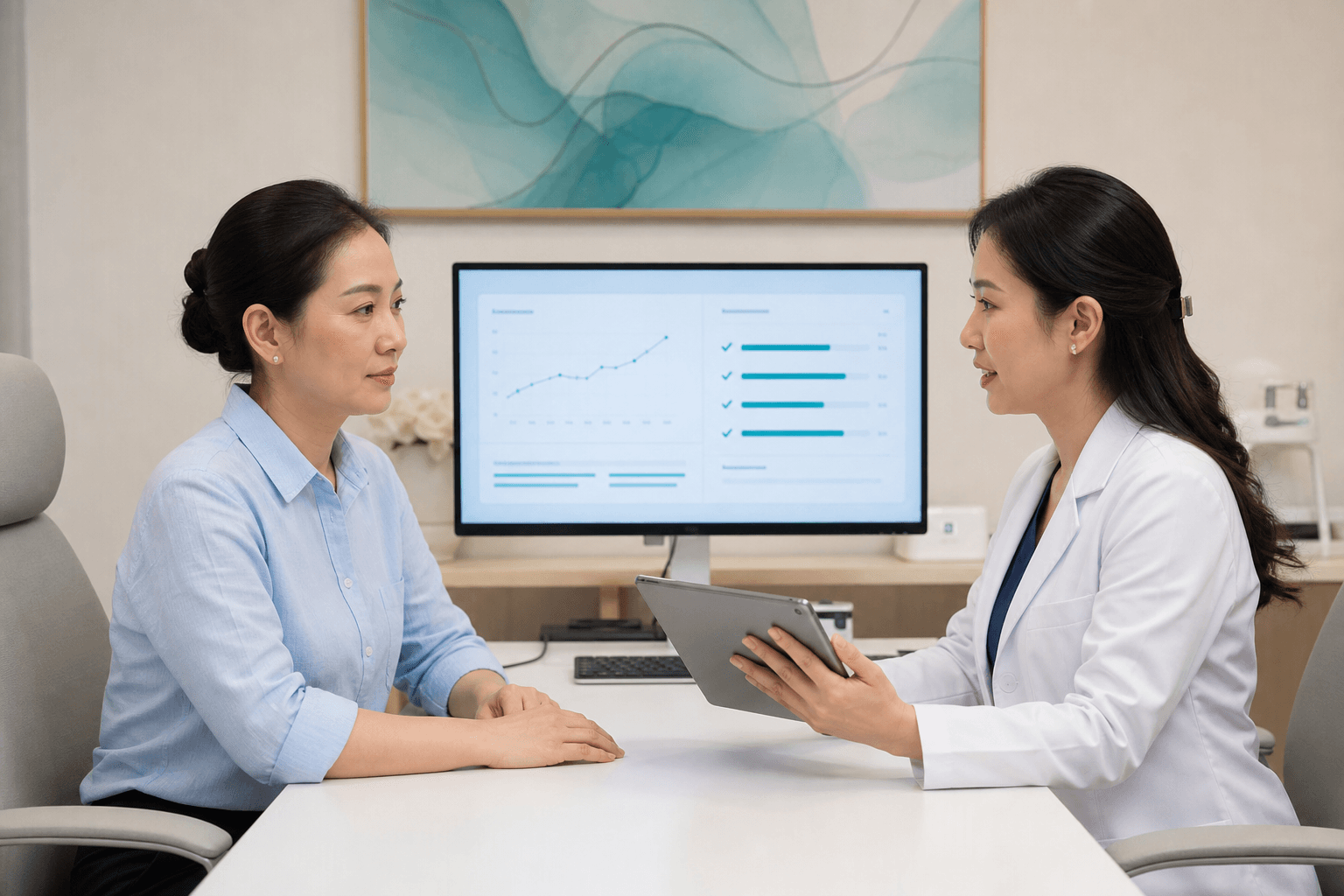 Buổi tư vấn bước tiếp theo sau tuần đầu: so sánh với tình trạng ban đầu tại Avo Medical