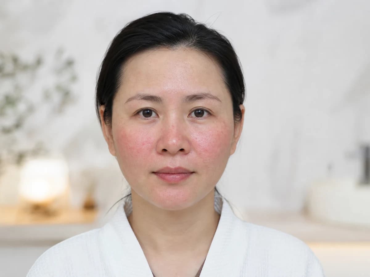 Khách hàng có da nhạy cảm, dễ đỏ và kích ứng.
