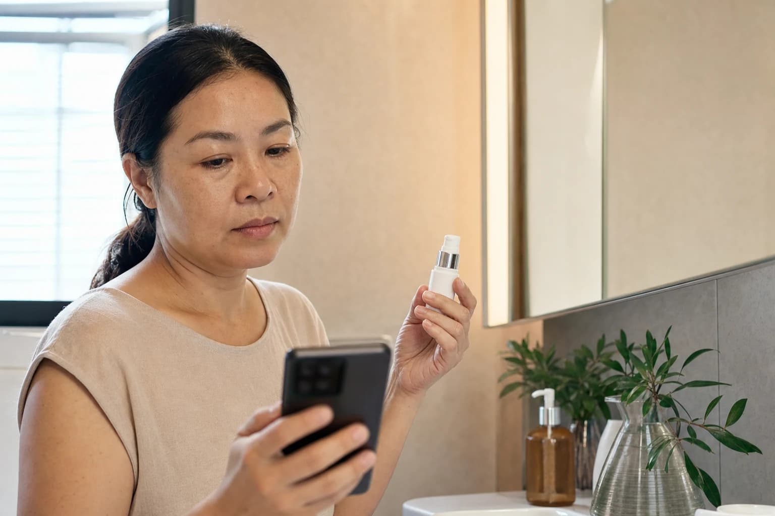 Xem hướng dẫn chăm sóc da tại nhà trên cổng theo dõi.